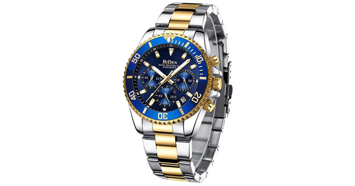 Montre Chronographe ARLBOR Pour Homme - Mouvement Miyota 180 - Acier Inoxydable
